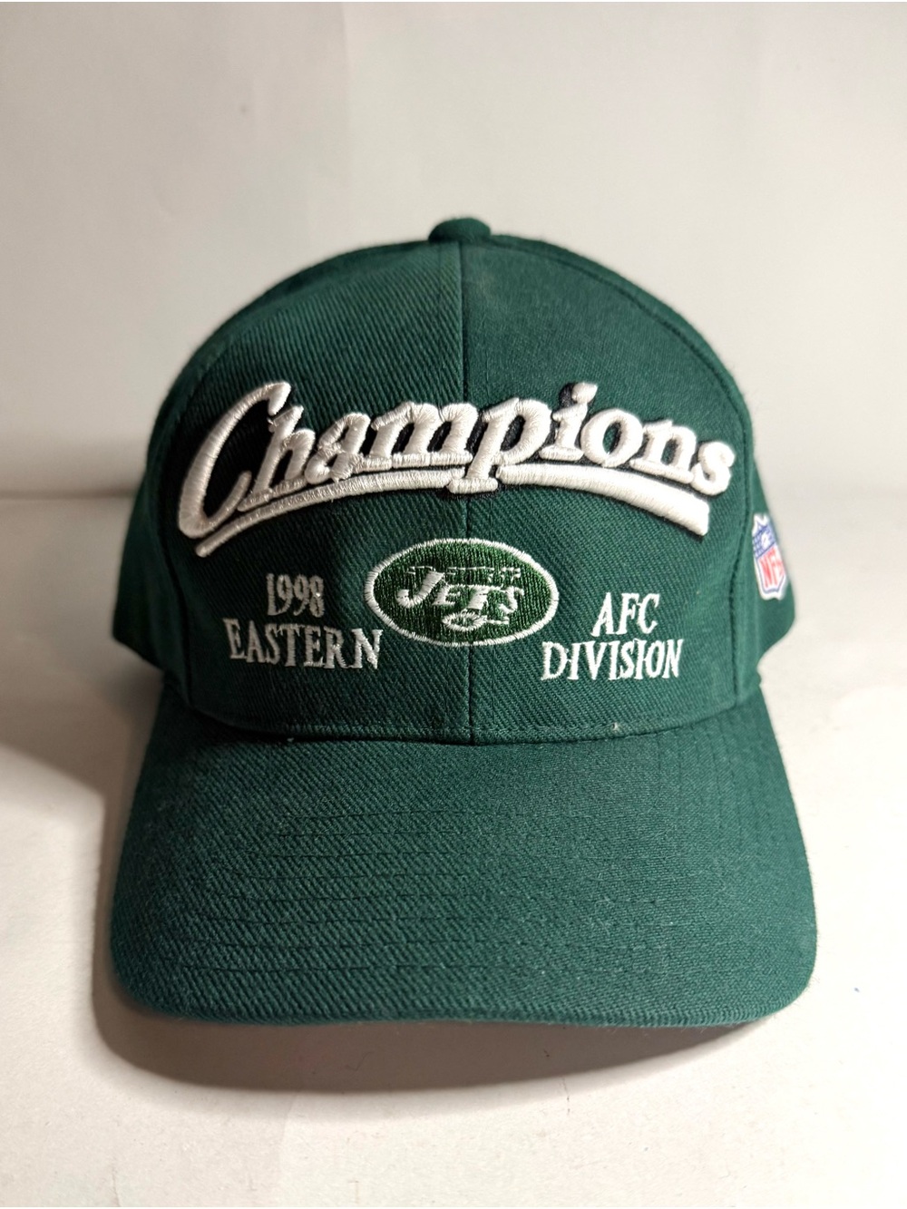 Vtg 1998 Logo Athletic New York Jets AFC Champions Snapback Hat Cap Green